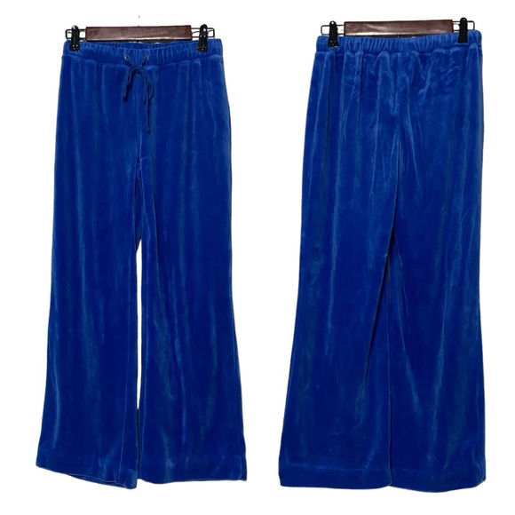 Vintage Electric Blue Velour Sweatpants - Picture 4 of 13